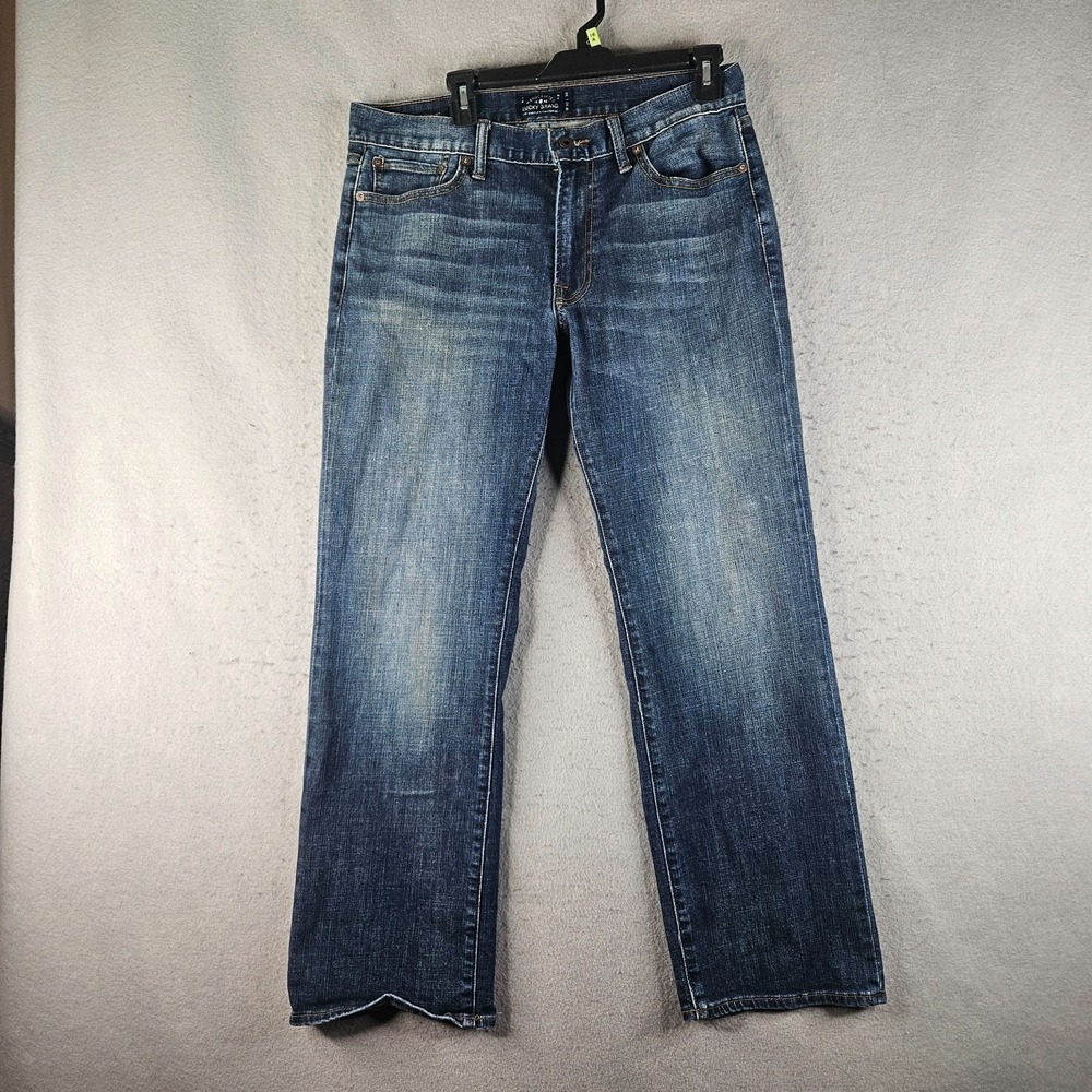 Lucky Brand 361 Jeans Men 34x30 Blue Dark Wash Denim Vintage Straight Tag 32x30